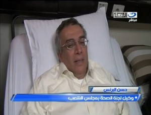ד"ר חסן אל-ברינס בריאיון לתקשורת המצרית ממיטתו בבית החולים באלכסנדריה
