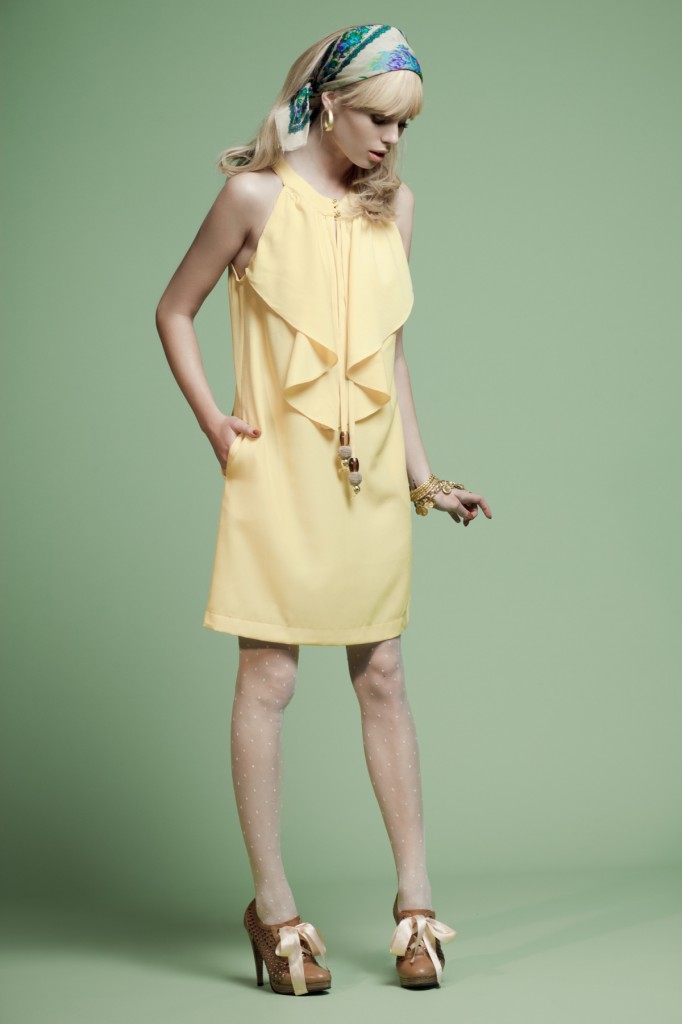 שמלת פסטל צהובה של MADE BY LILAMIST 