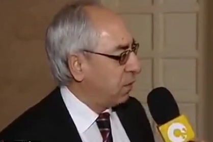 ראש המועצה הלאומית הסורית הנבחר, עבד אל-באסט סיידה בריאיון טלוויזיוני