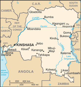 מסוקי או"ם תקפו מורדים בקונגו