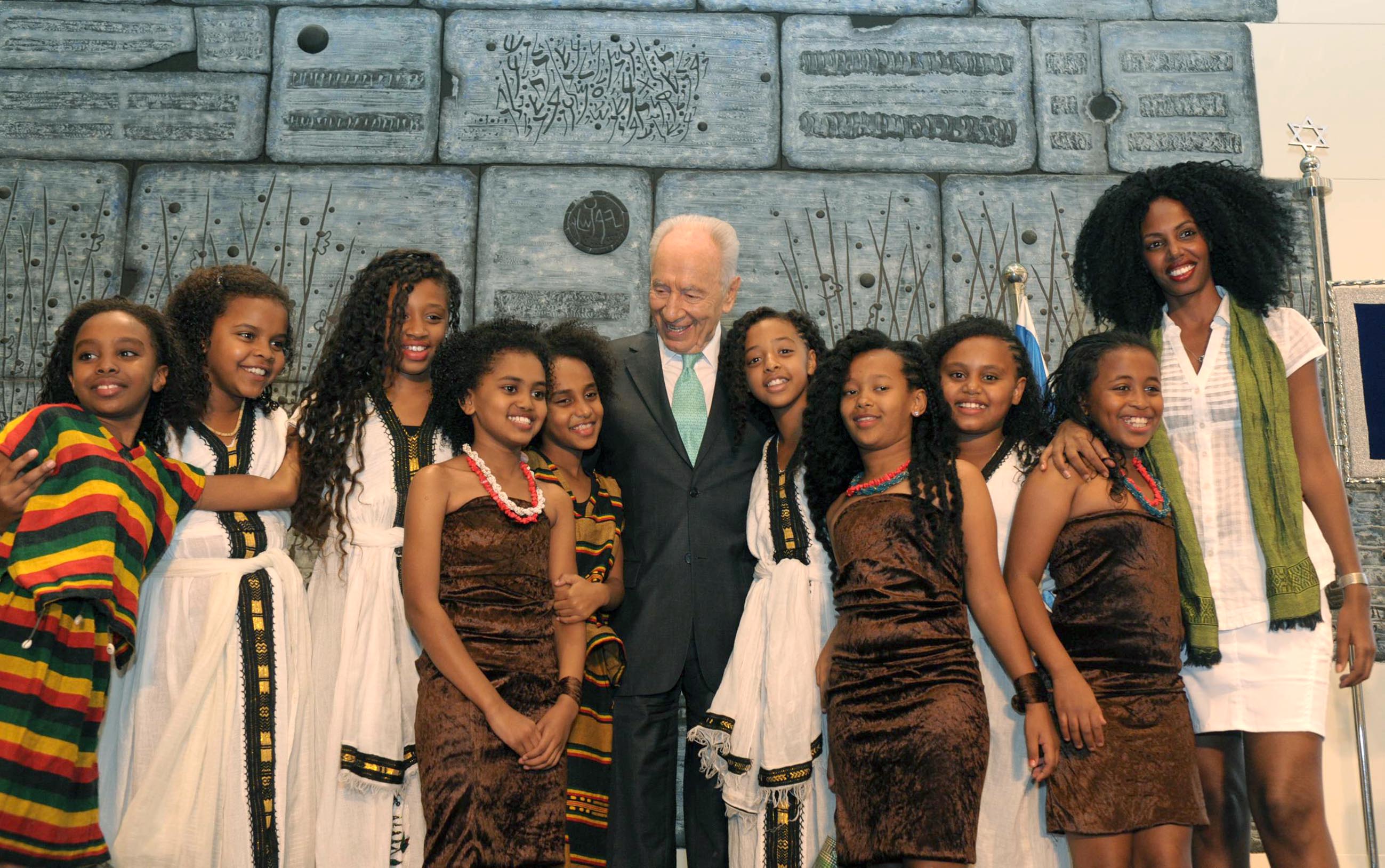 הנשיא חגג עם נוער ממוצא אתיופי את חג הסיגד