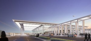 הדמיה של הטרמינל החדש בנמל התעופה ברלין-ברנדנבורג