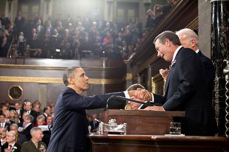 הנשיא אובמה נפגש עם ביינר (מקור: ויקימדיה)