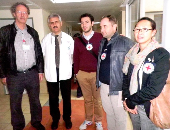 נציגי הצלב האדום ביקרו את הפצועים הסורים בבי"ח זיו