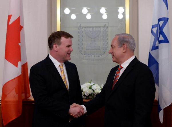 ראש הממשלה והנשיא נפגשו עם שר החוץ הקנדי ג'ון ביירד
