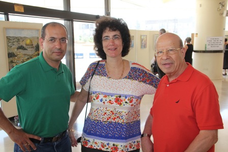 מימין: ישראל קנטור, דפנה ברק, ארז קנטור (צילום: אביב חופי)