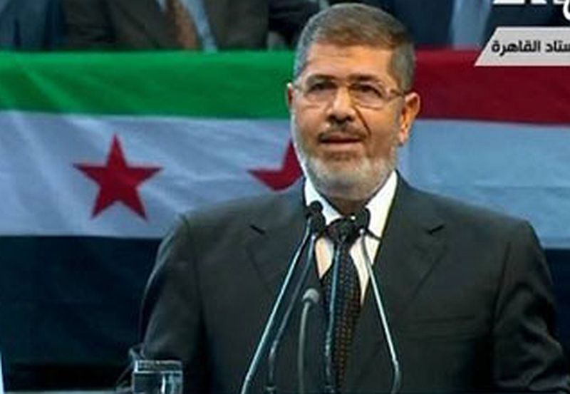 מורסי - מצרים תומכת בהתקוממות בסוריה