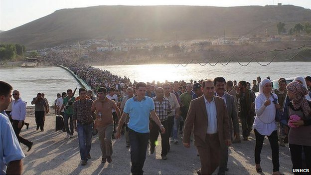 אלפי פליטים נוהרים מסוריה לכורדיסטן העיראקית