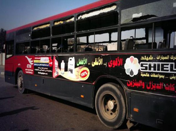 נוסעי אוטובוס נפצעו בפיצוץ מטען חבלה בקהיר