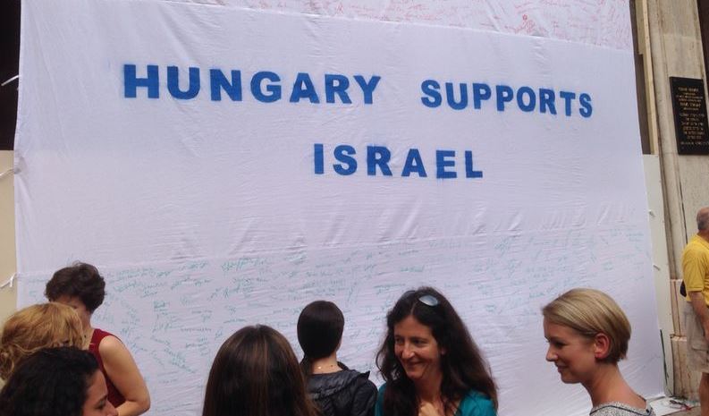 6,000 תומכי ישראל הפגינו בעד ישראל במרכז בודפשט