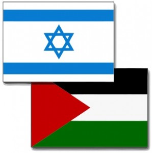 דגלי ישראל והרשות הפלסטינית (ויקימדיה)