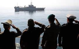 ספינת מלחמה איראנית יוצאת לדרך.