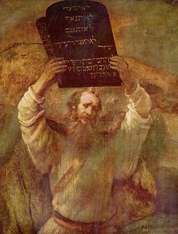 משה ולוחות הברית - רמברנט