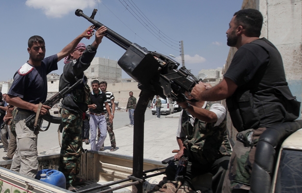 צבא המורדים בעיר חאלב (צילום גטי אימג'ס)