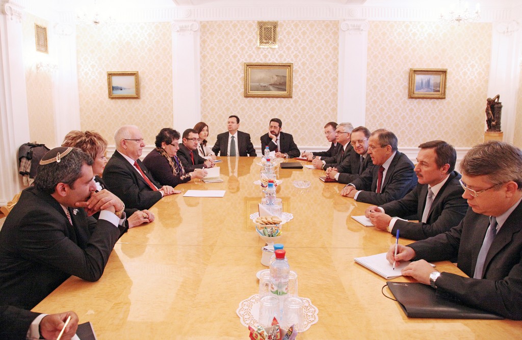 פגישת משלחת הכנסת עם שר החוץ הרוסי, סרגיי לברוב (צילום: קרדיט דוברות משרד החוץ הרוסי)