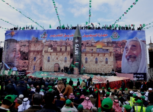 משעל בחגיגות החמאס: לא נוותר על אף שעל