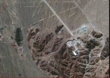 תצלום לוויין - המתקן התת קרקעי בפורדו 