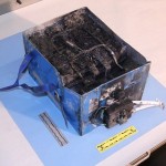 סוללת ליתיום-יון השרופהץ צילום: NTSB