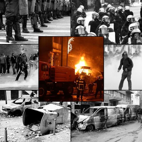 המהומות הגדולות ביוון בשנת 2008 (ויקימדיה)