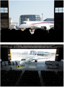 תמונות מטקס גלילת המטוס. צילום: מיצובישי