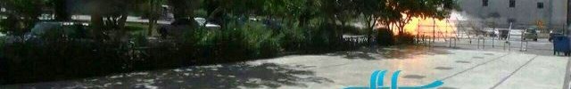 שניית הפיצוץ בקבר האייטולה חומיני (צילום מחשבון טוויטר)