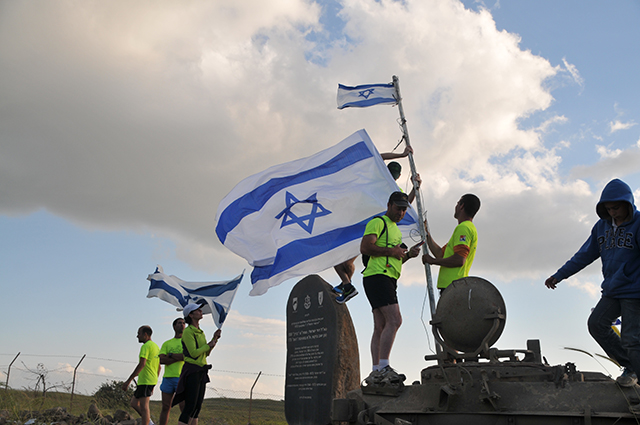 "ריצת אנדרטאות" בגולן ביום הזיכרון לחללי מערכות ישראל