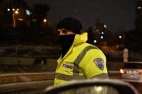 Traffic police enforcement operation winter
