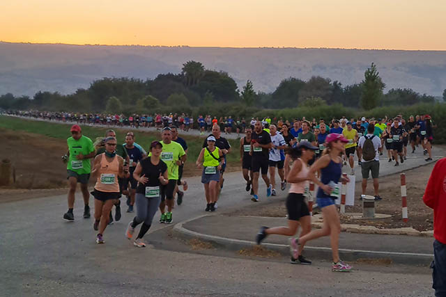 מרוץ העגור באגמון (צילום סטודיו A באדיבות מרתון ישראל)